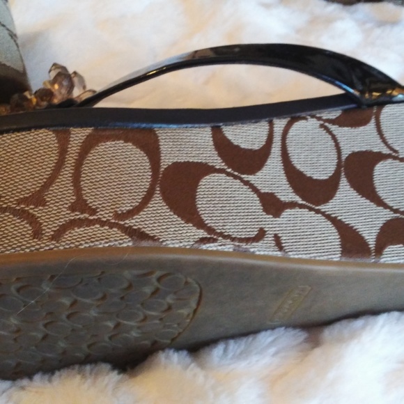 Coach Wedge Sandals - Picture 2 of 2